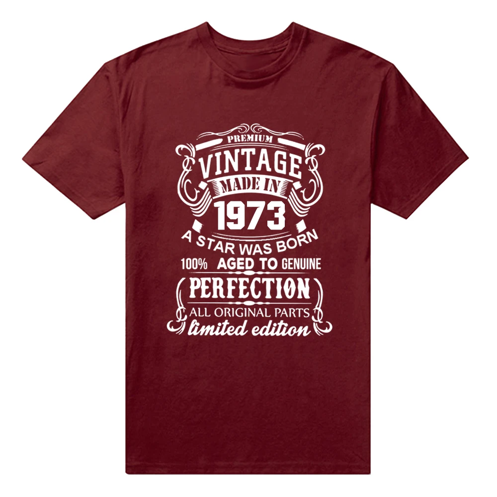 Vintage Made In 1973 Limited Edition T Shirts Graphic Cotton Streetwear Short Sleeve Harajuku Oversized T-shirt Birthday Gift
Vintage Made In 1973 Limited Edition T Shirts Graphic Cotton Streetwear Short Sleeve Harajuku Oversized T-shirt Birthday Gift