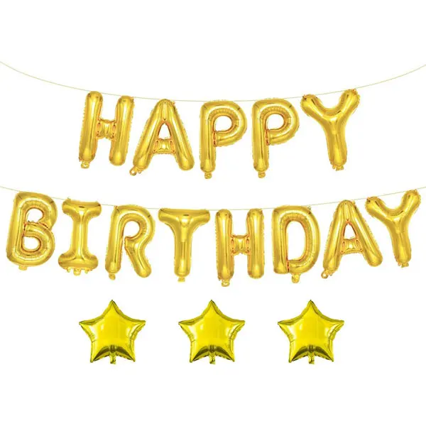 Monochrome Happy Birthday Balloon, 16 Inch Medium-sized 3D Aluminum Foil Balloon Banner Letters Inflatable Easy to Hang
Monochrome Happy Birthday Balloon, 16 Inch Medium-sized 3D Aluminum Foil Balloon Banner Letters Inflatable Easy to Hang