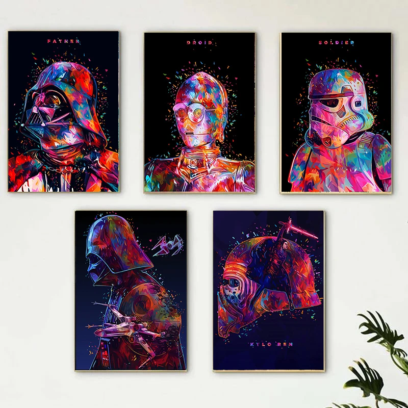 Disney Star Wars Watercolor Graffiti Art Home Decor Canvas Painting Movie Poster and Prints Wall Street Art Picture for Kid Room
Disney Star Wars Watercolor Graffiti Art Home Decor Canvas Painting Movie Poster and Prints Wall Street Art Picture for Kid Room