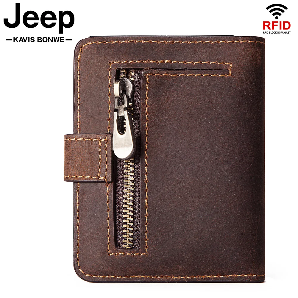 High Quality Rfid Men's Genuine Leather Wallet Coin Purse Vintage Short Male Card Holder Wallets Zipper Portomonee Money Bag New
High Quality Rfid Men's Genuine Leather Wallet Coin Purse Vintage Short Male Card Holder Wallets Zipper Portomonee Money Bag New