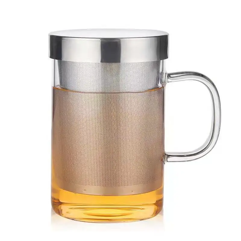 Tea Cup Heat-resistant Glass Tea Cup Office Men's Three-piece Stainless Steel Leaking Tea Glass Carafe Mugs Coffee Cups Mug
Tea Cup Heat-resistant Glass Tea Cup Office Men's Three-piece Stainless Steel Leaking Tea Glass Carafe Mugs Coffee Cups Mug