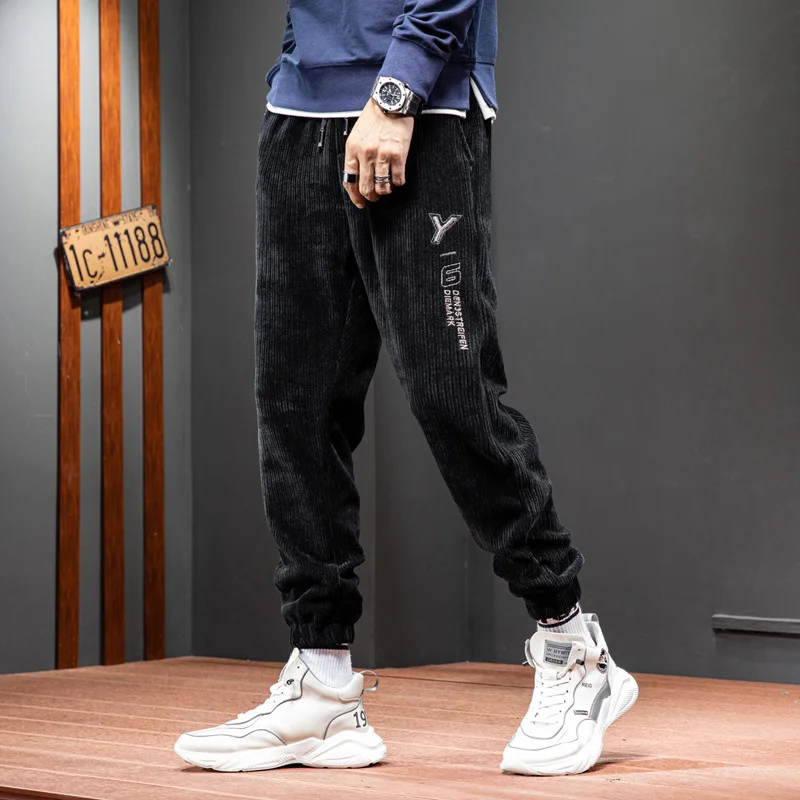 #2812 Black Grey Corduroy Pants Men Thick Loose Casual Pencil Pants Corduroy Pants Elastic Waist Streetwear Mens Joggers Pants
#2812 Black Grey Corduroy Pants Men Thick Loose Casual Pencil Pants Corduroy Pants Elastic Waist Streetwear Mens Joggers Pants