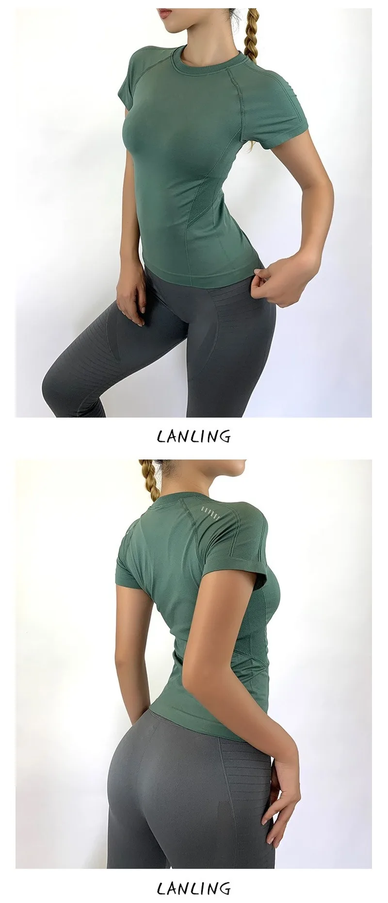 Sports T-shirt Women Breathable Running Training Yoga T-shirts Short-sleeved Quick Dry Tight Sexy Lean Fitness Top Summer Gym
Sports T-shirt Women Breathable Running Training Yoga T-shirts Short-sleeved Quick Dry Tight Sexy Lean Fitness Top Summer Gym
