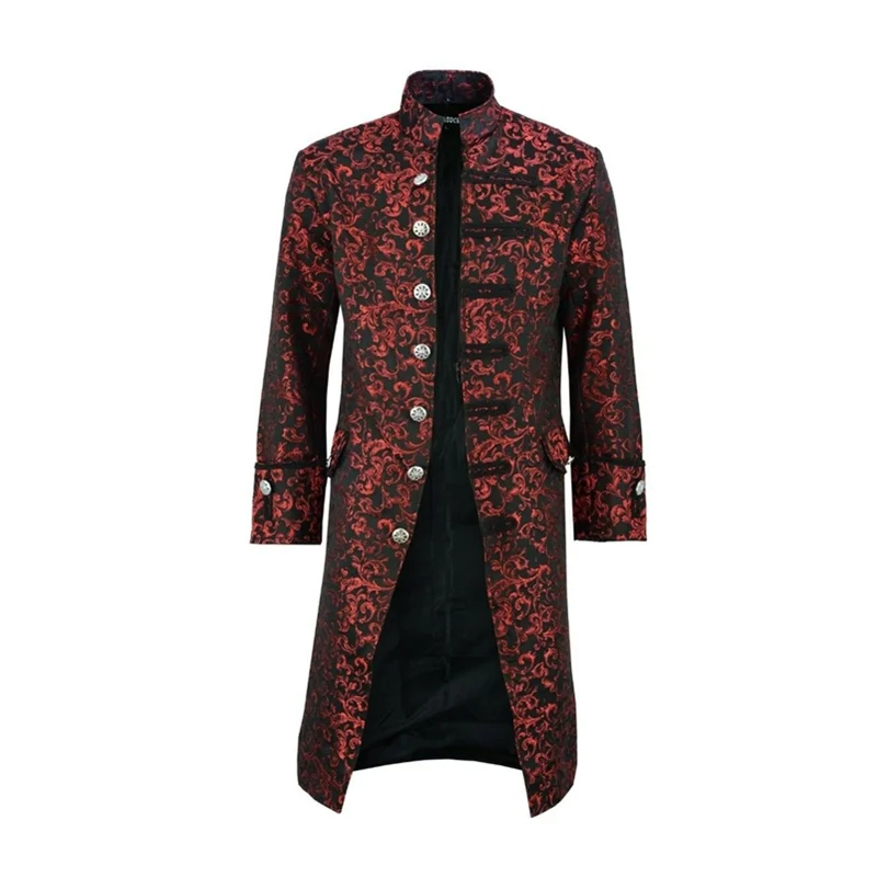 WEPBEL High Quality Men's Medieval Renaissance Vintage Buttoned Collar Victorian Steampunk Jacket Costume Cosplay Coat (S-5XL)
WEPBEL High Quality Men's Medieval Renaissance Vintage Buttoned Collar Victorian Steampunk Jacket Costume Cosplay Coat (S-5XL)