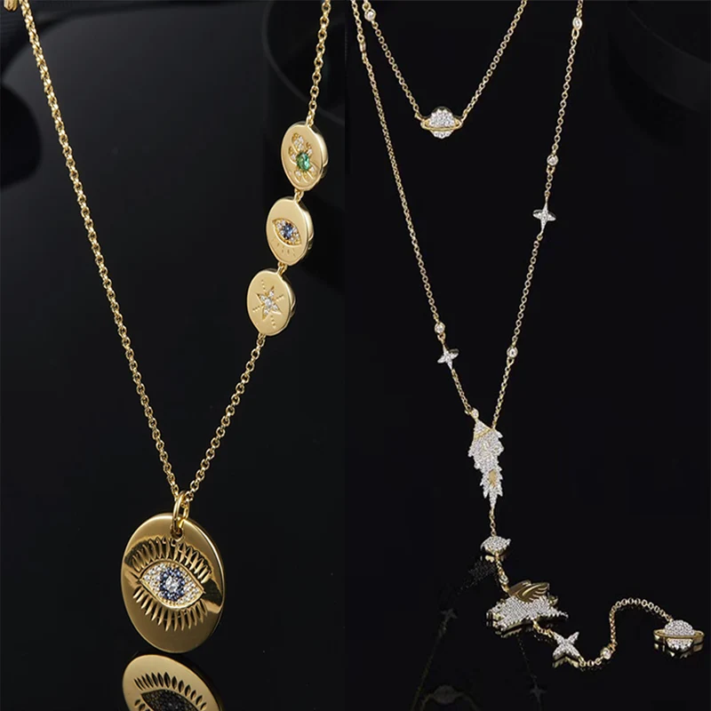 925 Sterling Silver Adjustable Necklace Lucky Eye Luxury Brands Fashion Zircon Monaco Jewelry Conform Lady Birthday Party Gift
925 Sterling Silver Adjustable Necklace Lucky Eye Luxury Brands Fashion Zircon Monaco Jewelry Conform Lady Birthday Party Gift