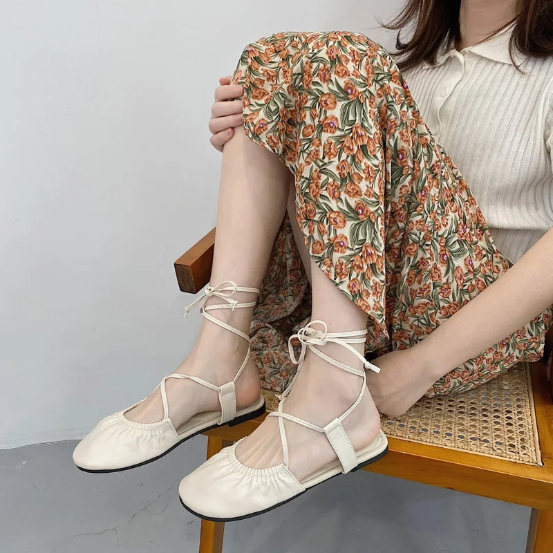 Fashion Womens Shoes 2022 Flat Sandals Cross-Shoes Strappy Heels Suit Female Beige All-Match Luxury Without Comfort Lace Up Summ
Fashion Womens Shoes 2022 Flat Sandals Cross-Shoes Strappy Heels Suit Female Beige All-Match Luxury Without Comfort Lace Up Summ