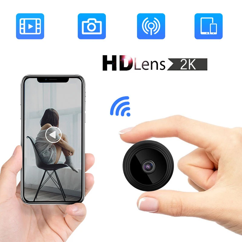 

IP Wi-Fi мини-камера видеонаблюдения секретная камера s дистанционное управление мониторинг безопасность Обнаружение 2k HD мини-видеокамеры