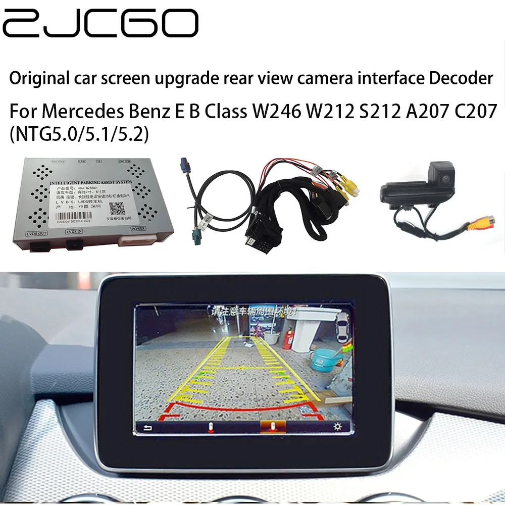 ZJCGO Car Rear Reverse Bakcup Camera Auto Digital Decoder Box Interface Adapter for Mercedes Benz E B Class W246 W212 S212 A207
ZJCGO Car Rear Reverse Bakcup Camera Auto Digital Decoder Box Interface Adapter for Mercedes Benz E B Class W246 W212 S212 A207