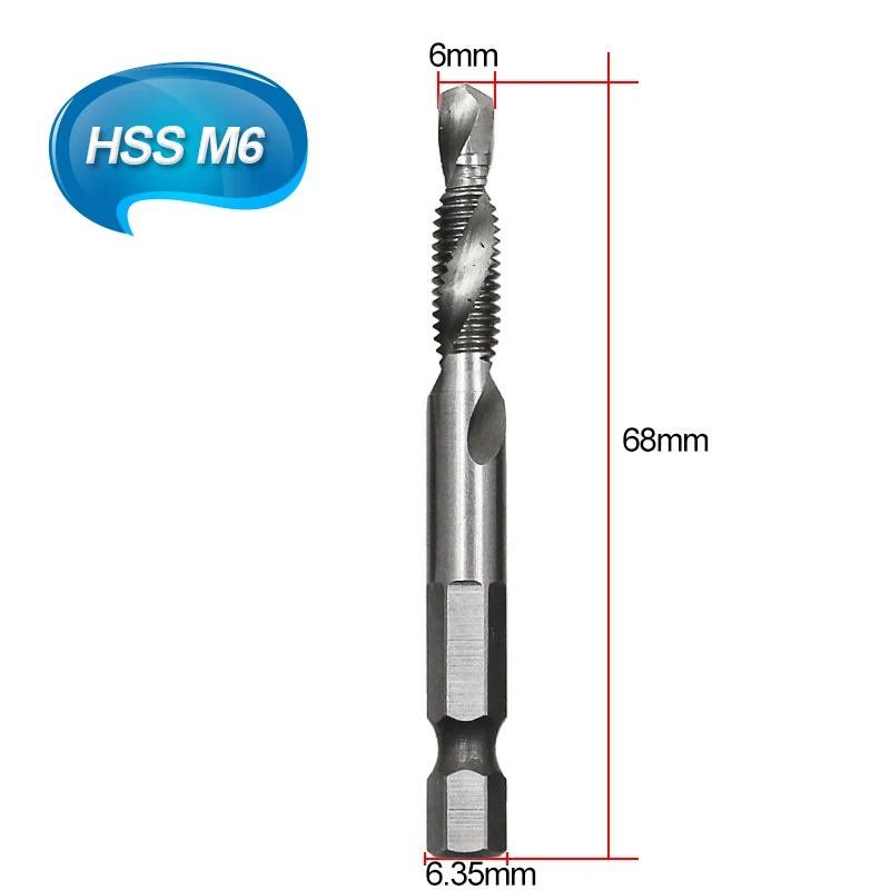 Набор сверл JIGONG M3-M10 HSS 6шт
Набор сверл JIGONG M3-M10 HSS 6шт