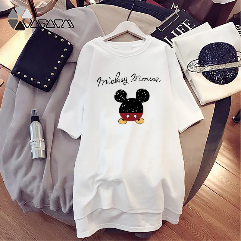 Mini Women T-Shirt Dress Harajuku Short Sleeve Vintage Mickey Print Dresses Casual Loose Party Summer Femme Streetwear
Mini Women T-Shirt Dress Harajuku Short Sleeve Vintage Mickey Print Dresses Casual Loose Party Summer Femme Streetwear