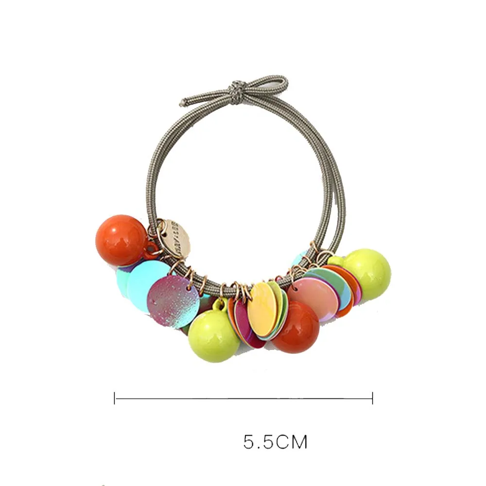 New Colorful Headwear Princess Cute Gift Rope Elastic Bands Cloth Accessory Creative Headdress Ball Sequins Hair Rope
New Colorful Headwear Princess Cute Gift Rope Elastic Bands Cloth Accessory Creative Headdress Ball Sequins Hair Rope