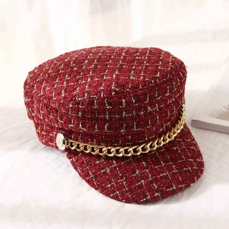 2020 Autumn New Brand Retro Beret Girls British Woolen Flat Top Octagonal Hat Winter Cap for Women
2020 Autumn New Brand Retro Beret Girls British Woolen Flat Top Octagonal Hat Winter Cap for Women