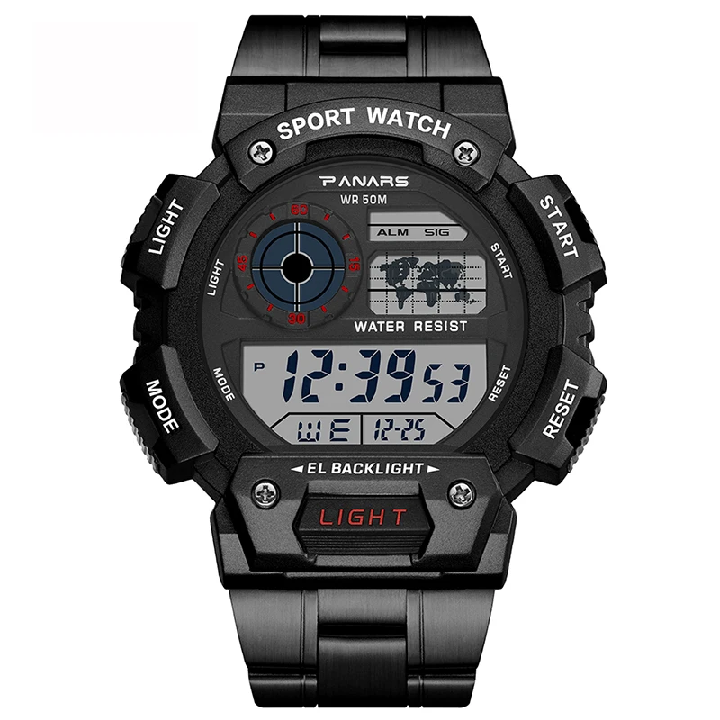 Часы наручные SYNOKE мужские/женские, брендовые Роскошные Водонепроницаемые многофункциональные цифровые с ремешком из нержавеющей стали 
Часы наручные SYNOKE мужские/женские, брендовые Роскошные Водонепроницаемые многофункциональные цифровые с ремешком из нержавеющей стали