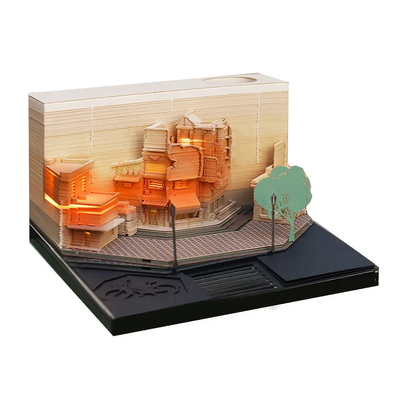 3D Notes Paper Modern City Corner Building Block Sticky Note Memo Pad With LED Home Decoration Crafts Toys Gift Collection
3D Notes Paper Modern City Corner Building Block Sticky Note Memo Pad With LED Home Decoration Crafts Toys Gift Collection