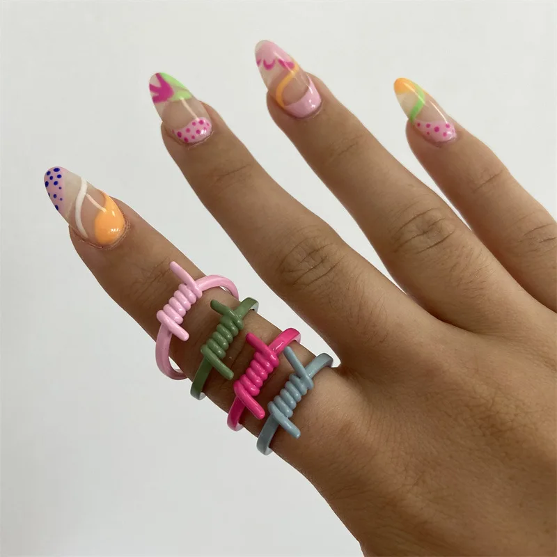 New Ins Color Simple Spiral Ring Copper Plated Gold Colorful Multi-layer Spiral Rings For Women Girls Fashion Jewelry Gift
New Ins Color Simple Spiral Ring Copper Plated Gold Colorful Multi-layer Spiral Rings For Women Girls Fashion Jewelry Gift