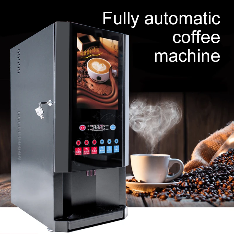 Máquina de café automático instantáneo para uso comercial, máquina de bebidas calientes y frías para té de la leche
Máquina de café automático instantáneo para uso comercial, máquina de bebidas calientes y frías para té de la leche