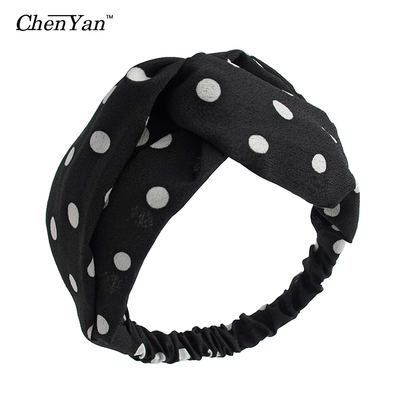 CHENYAN Women New Headband Fashion Dot Headbands Girl Cross Hairband
CHENYAN Women New Headband Fashion Dot Headbands Girl Cross Hairband