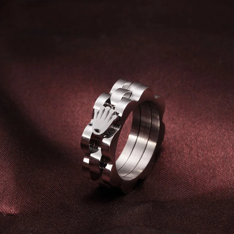Позолоченные очаровательные кольца с короной для мужчин и женщин модные на палец