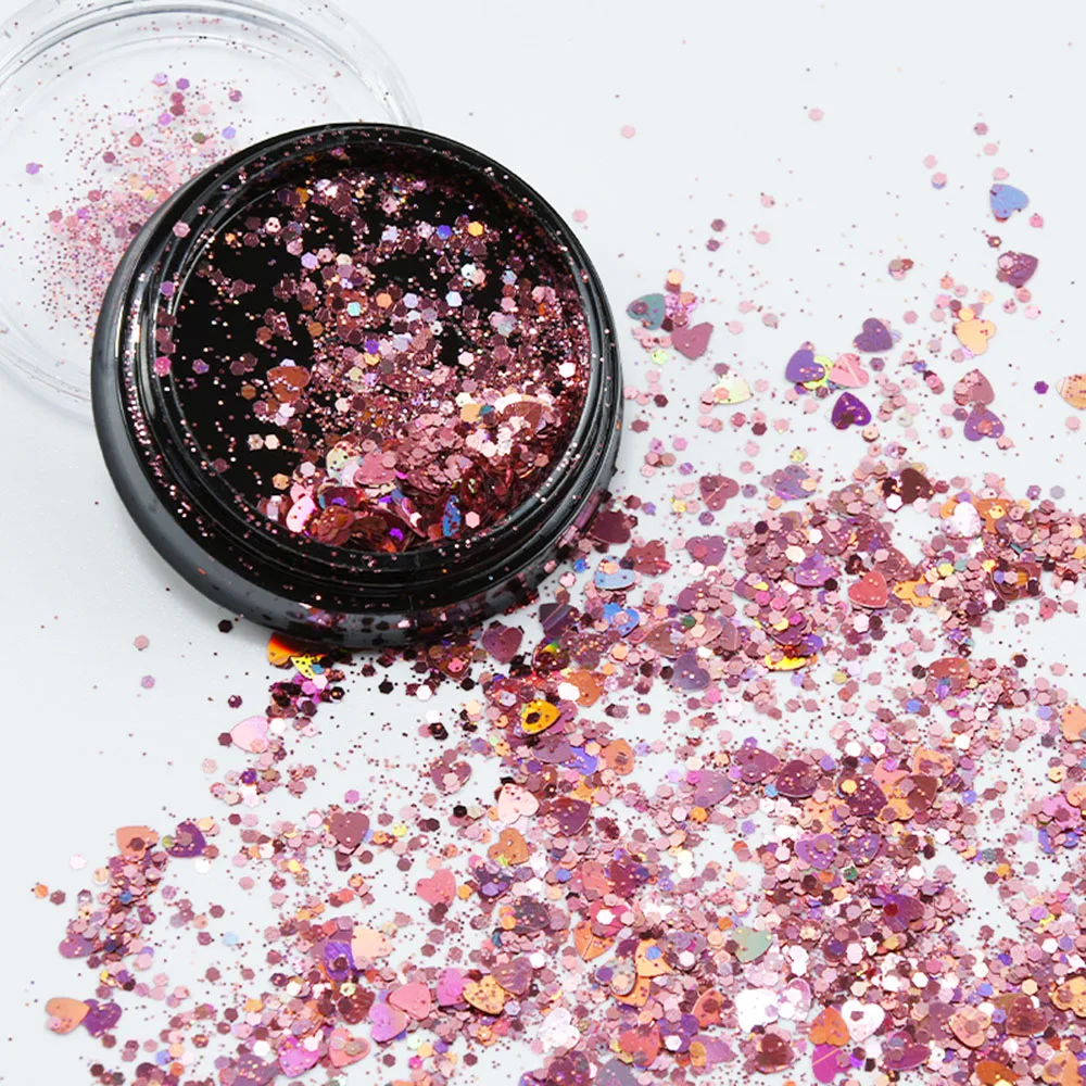 1g/Box Mix Nail Glitter Sequins Powder Laser Holographic Hexagon/Round/Pentagra Star/Heart Manicure Dust Decor Nail Art Powder
1g/Box Mix Nail Glitter Sequins Powder Laser Holographic Hexagon/Round/Pentagra Star/Heart Manicure Dust Decor Nail Art Powder