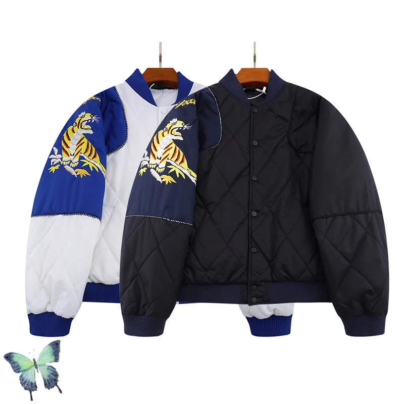 Winter Men Women Button Baseball Warm Thick Jacket Embroidered Tiger Bomber Jacket
Winter Men Women Button Baseball Warm Thick Jacket Embroidered Tiger Bomber Jacket