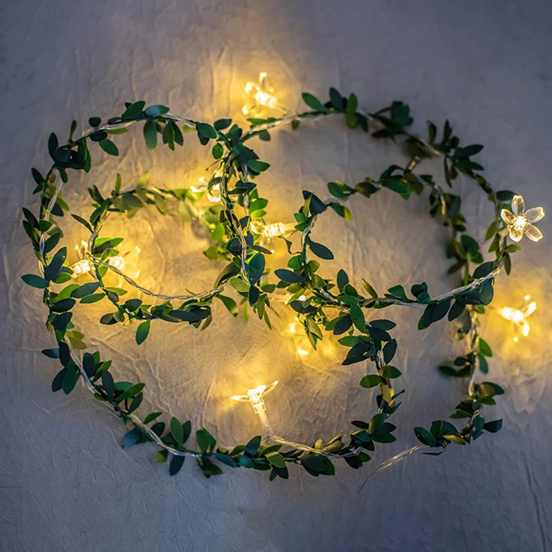 2M/3M/4M cherry blossom little green leaves fairy tale garland battery box copper wire string lights bedroom wedding dress
2M/3M/4M cherry blossom little green leaves fairy tale garland battery box copper wire string lights bedroom wedding dress