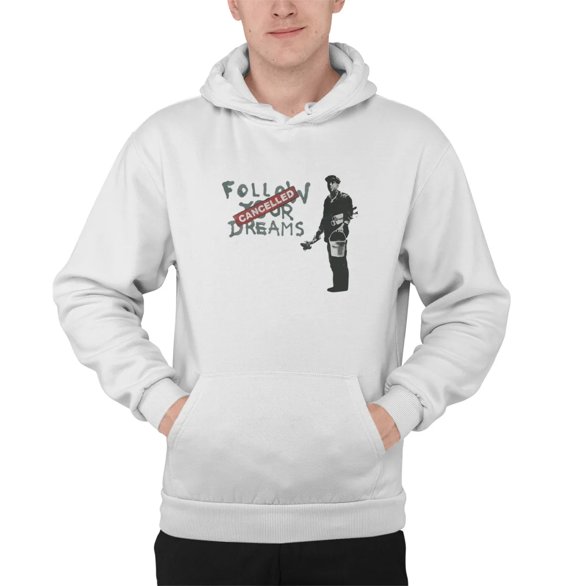 Men's Hoodie BANKSY Follow Your Dreams CancelledFunny Oversized Top quality Hood hoodies Sweat Homme 38299
Men's Hoodie BANKSY Follow Your Dreams CancelledFunny Oversized Top quality Hood hoodies Sweat Homme 38299