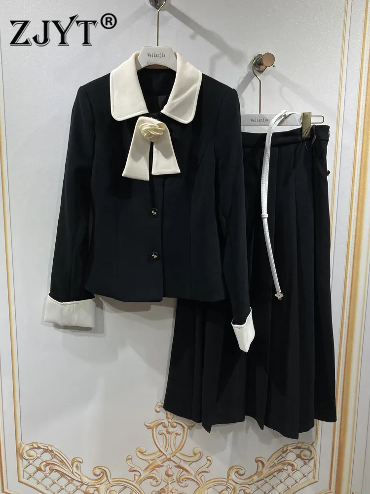Elegant Lady Chic Spring Blazer Suits with Midi Skirt Two Piece Outfits 2022 New Women's Runway Color Block Floral Dress Sets
Elegant Lady Chic Spring Blazer Suits with Midi Skirt Two Piece Outfits 2022 New Women's Runway Color Block Floral Dress Sets