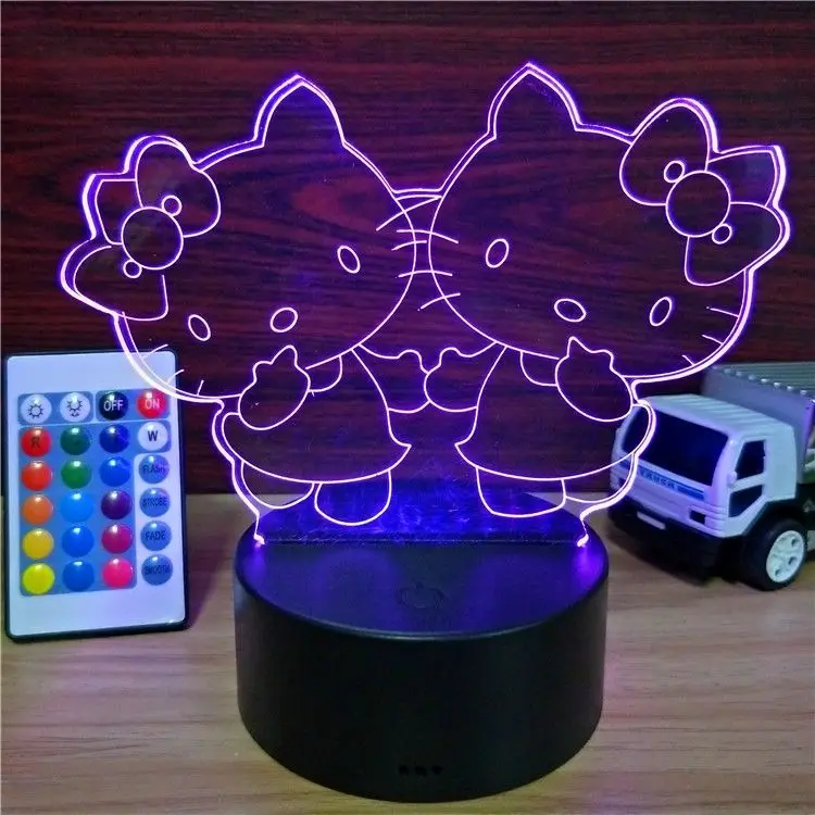Hello Kitty Fashion Cute Cartoon USB Touch Colorful 3D Light LED Simple Acrylic Creative Gift Bedroom Night Light
Hello Kitty Fashion Cute Cartoon USB Touch Colorful 3D Light LED Simple Acrylic Creative Gift Bedroom Night Light