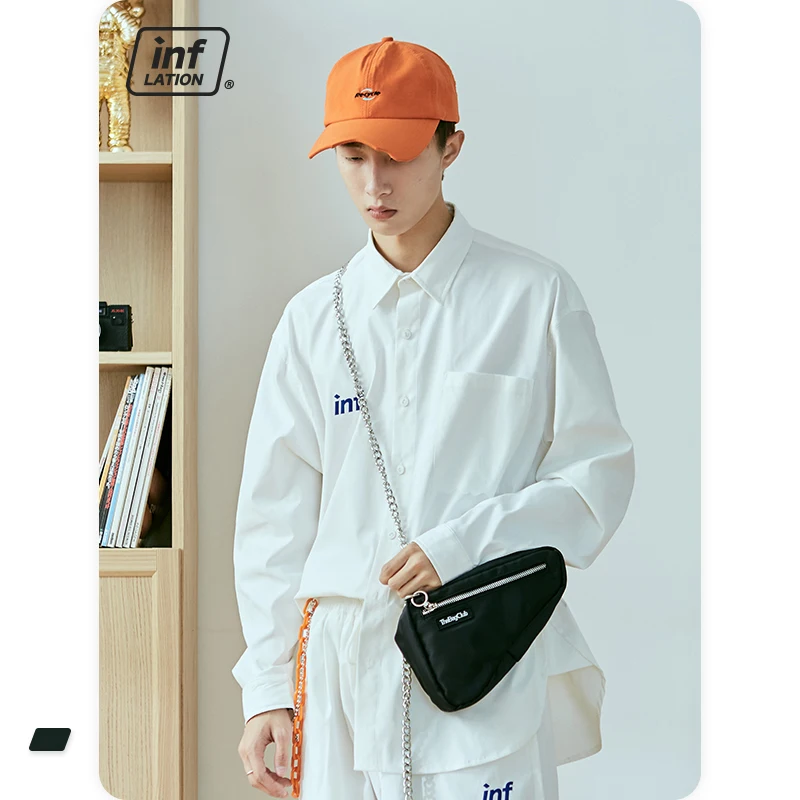 Сумка на плечо INFLATION мужская с цепочкой, черная уличная кросс-боди, модная седельная Ретро сумка унисекс
Сумка на плечо INFLATION мужская с цепочкой, черная уличная кросс-боди, модная седельная Ретро сумка унисекс