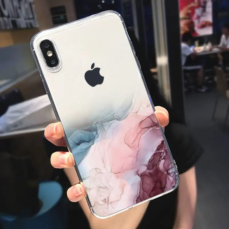 Marble Gradient Pattern painting Phone Case Transparent for iPhone 6 7 8 11 12 s mini pro X XS XR MAX Plus
Marble Gradient Pattern painting Phone Case Transparent for iPhone 6 7 8 11 12 s mini pro X XS XR MAX Plus
