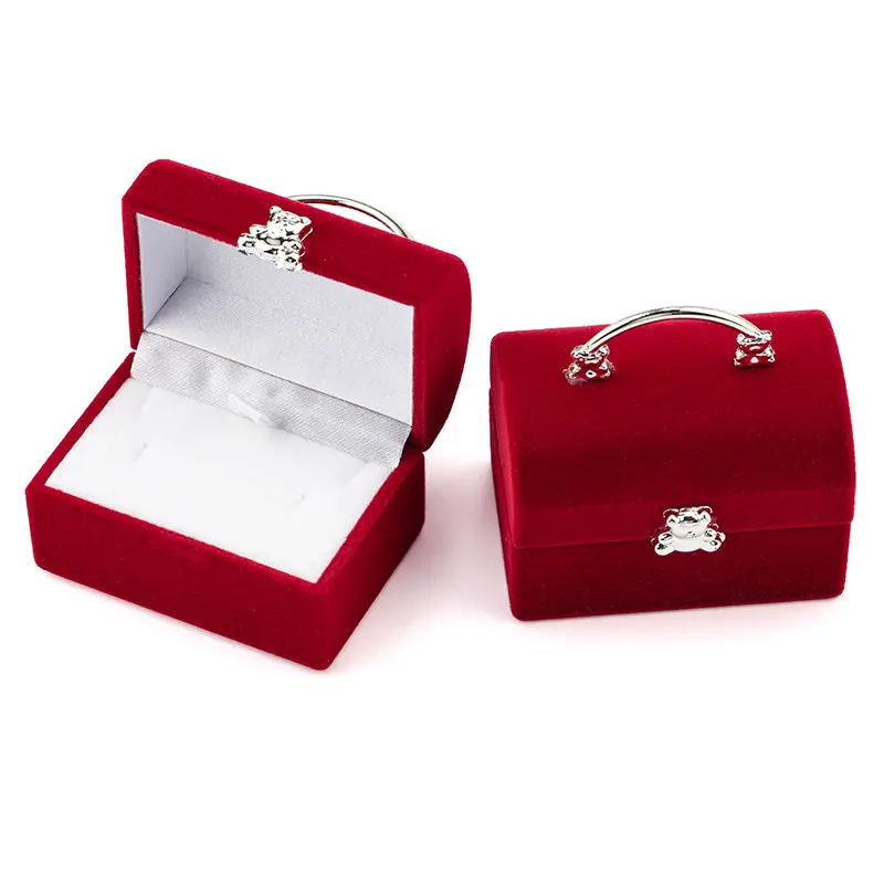 1 Piece Small Jewelry Box Velvet wedding Ring box Necklace Display Box Cute Bear Gift box Container Case for Jewelry Packaging
1 Piece Small Jewelry Box Velvet wedding Ring box Necklace Display Box Cute Bear Gift box Container Case for Jewelry Packaging