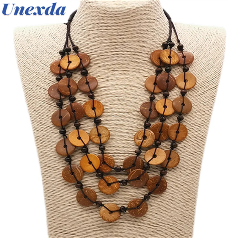 Bohemian Statement Necklaces Handmade Wooden Beaded Choker For Women Yellow Layered Rope Chain Necklace Large Ethnic Jewelry
Bohemian Statement Necklaces Handmade Wooden Beaded Choker For Women Yellow Layered Rope Chain Necklace Large Ethnic Jewelry