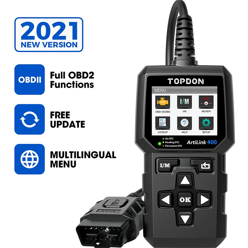 Topdon AL400 OBD2 Scanner Diagnostic Tool Code Reader Clear Artilink400 Car Repair Tools
Topdon AL400 OBD2 Scanner Diagnostic Tool Code Reader Clear Artilink400 Car Repair Tools