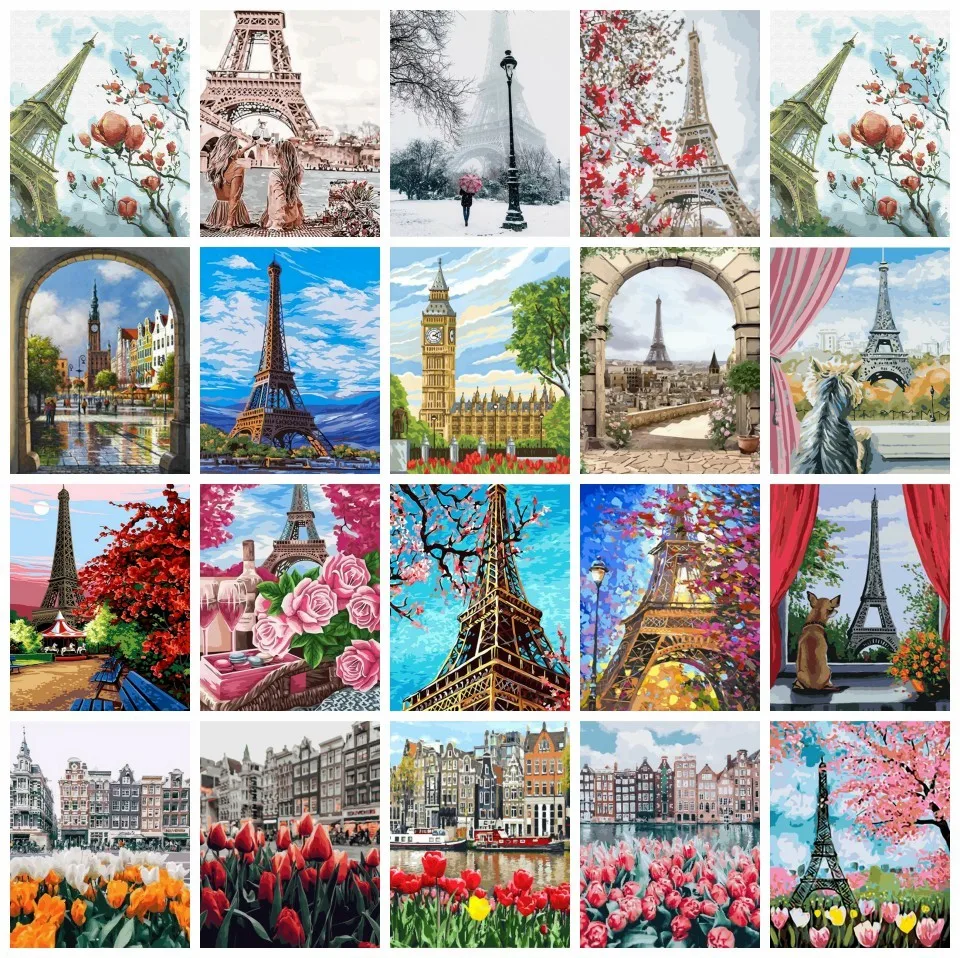 Набор для рисования по номерам на холсте, акрил 
Набор для рисования по номерам на холсте, акрил