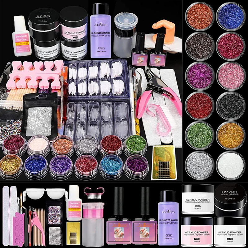 42 colors Acrylic Nail Kit Nails Acrylic Powder Manicure Set Kit Profesional with Liquid Monomer Nail Brush for Nails Extension
42 colors Acrylic Nail Kit Nails Acrylic Powder Manicure Set Kit Profesional with Liquid Monomer Nail Brush for Nails Extension