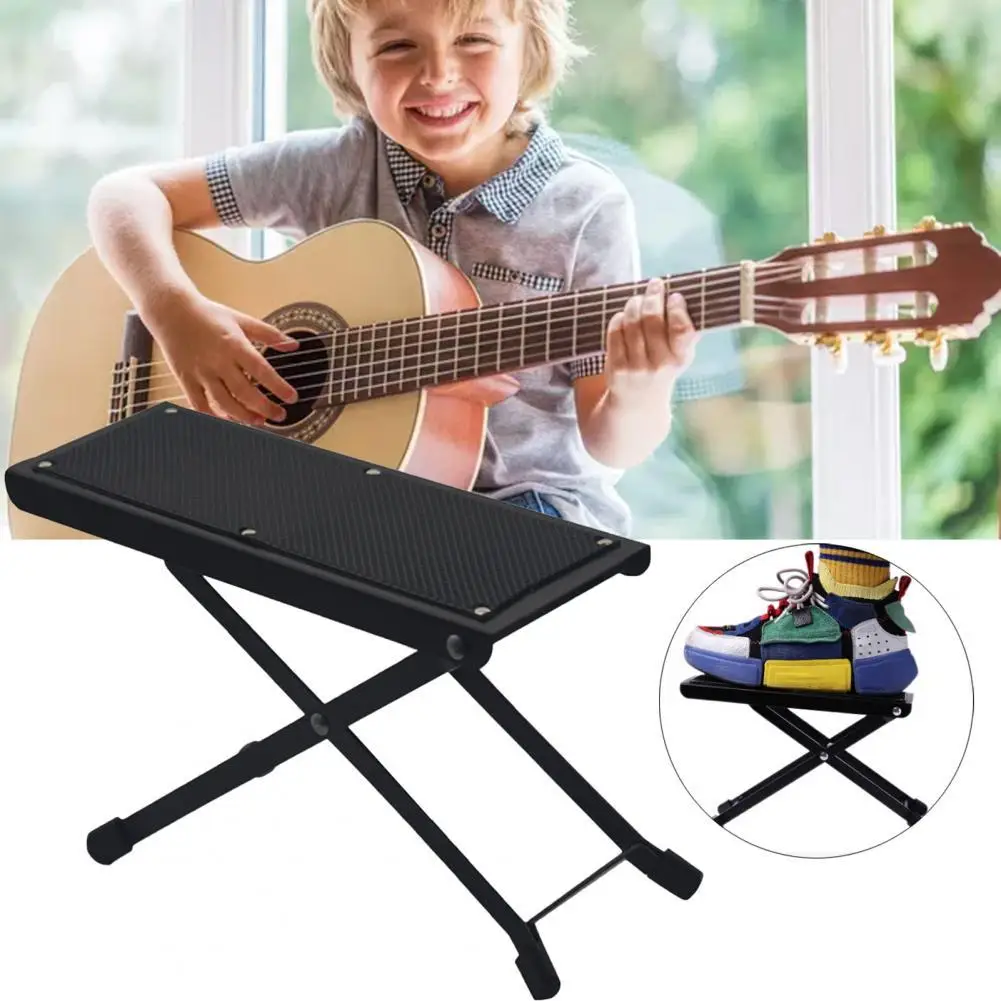 Classical Guitar Footstool Metal 4 Height Adjustable Folding Anti-slip Footrest Bracket Professional Guitar Footstool Accessorie
Classical Guitar Footstool Metal 4 Height Adjustable Folding Anti-slip Footrest Bracket Professional Guitar Footstool Accessorie