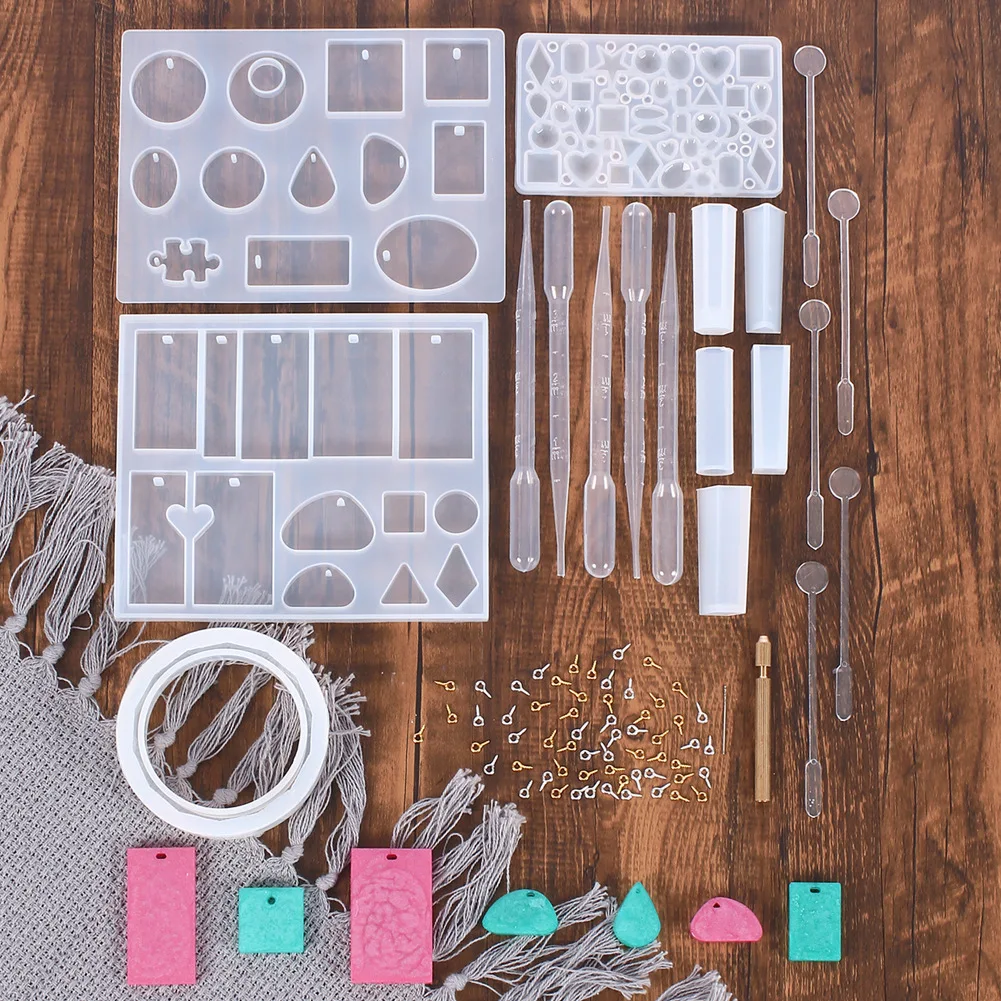 Silicone Casting Resin Jewelry Molds Set Square Round Shape Epoxy Resin Tools Set for Necklace Bracelets Jewelry Making
Silicone Casting Resin Jewelry Molds Set Square Round Shape Epoxy Resin Tools Set for Necklace Bracelets Jewelry Making