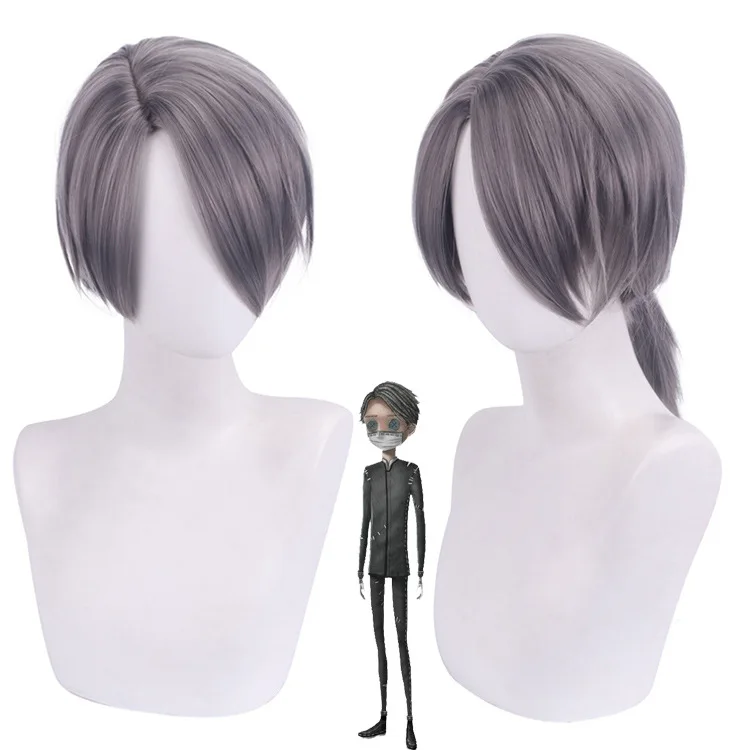 Anime 40CM Identity V Embalmer Aesop Carl Cosplay Gray Short Heat Resistant Hair Halloween Carnival Role Play Party
Anime 40CM Identity V Embalmer Aesop Carl Cosplay Gray Short Heat Resistant Hair Halloween Carnival Role Play Party