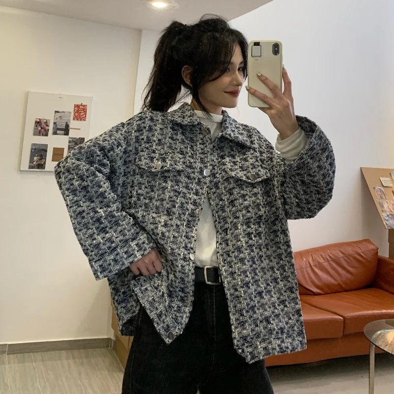 Women Elegant Turn-down Collar Button Woolen Coat 2021 New Autumn Korean Ins Fashion Cardigan Winter Long Sleeve Pocket Tops
Women Elegant Turn-down Collar Button Woolen Coat 2021 New Autumn Korean Ins Fashion Cardigan Winter Long Sleeve Pocket Tops