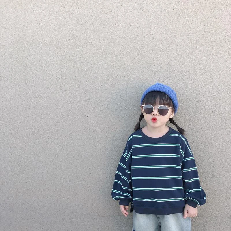 Baby Clothes 2022 New Year Loose Fashion Striped Long Sleeve T Shirts Toddler Girl Boy Casual All-match Oversized Tops Tee Blue
Baby Clothes 2022 New Year Loose Fashion Striped Long Sleeve T Shirts Toddler Girl Boy Casual All-match Oversized Tops Tee Blue