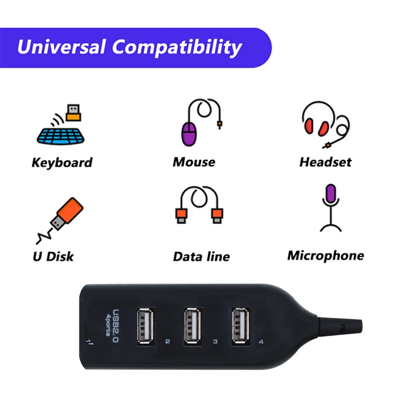 4 Port USB Hub 2.0 Multi USB Splitter Hub Use Power Adapter Multiple Expander 2.0 USB Hub For Desktop Laptop PC 
4 Port USB Hub 2.0 Multi USB Splitter Hub Use Power Adapter Multiple Expander 2.0 USB Hub For Desktop Laptop PC