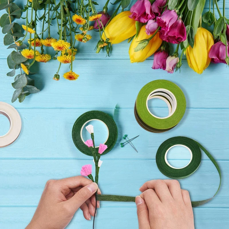15 Rolls Floral Tape for Bouquet Stem Wrap and Florist Craft Projects Decorations 1/2 inch Wide 30 Yard
15 Rolls Floral Tape for Bouquet Stem Wrap and Florist Craft Projects Decorations 1/2 inch Wide 30 Yard