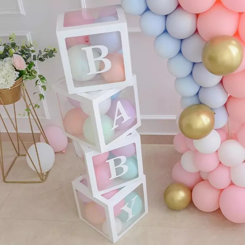 Alphabet Custom Transparent Box Baby Shower Boy Girl Wedding 1st Birthday Party Decoration Kids BabyShower Balloon Box
Alphabet Custom Transparent Box Baby Shower Boy Girl Wedding 1st Birthday Party Decoration Kids BabyShower Balloon Box