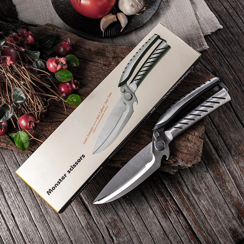 SHUOJI Multifunctional Kitchen Scissors Knives Detachable Stainless Steel Shears Cooking Chicken Bones Strong Scissors Knife
SHUOJI Multifunctional Kitchen Scissors Knives Detachable Stainless Steel Shears Cooking Chicken Bones Strong Scissors Knife