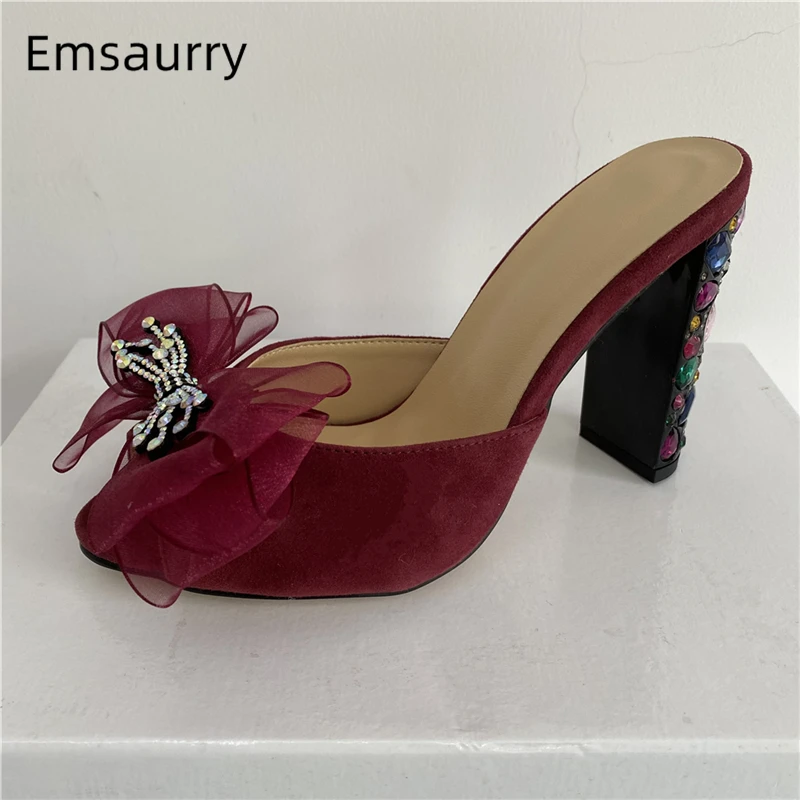 Fairy Style Air Mesh Butterfly-Knot Sandals Women Sexy Peep Toe Slingbacks Diamond Colorful Rhinestone High Heels Mules Lady
Fairy Style Air Mesh Butterfly-Knot Sandals Women Sexy Peep Toe Slingbacks Diamond Colorful Rhinestone High Heels Mules Lady