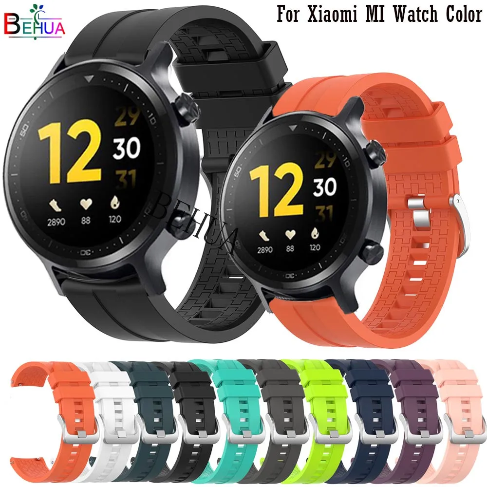 BEHUA Soft Silicone 22mm Watchband Strap For Realme Watch S Smart Replacement Wristband For Xiaomi MI Watch Color Belt Bracelet
BEHUA Soft Silicone 22mm Watchband Strap For Realme Watch S Smart Replacement Wristband For Xiaomi MI Watch Color Belt Bracelet