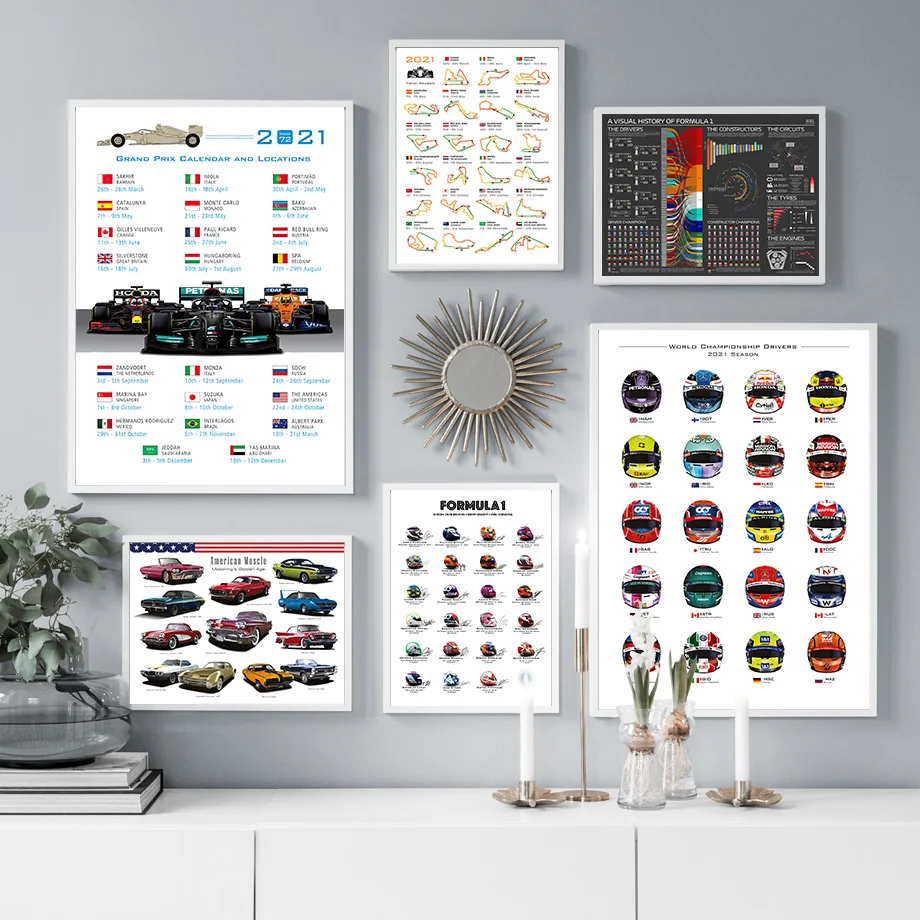 F1 Race Track Helmet Formula1 Muscle Car Wall Art Canvas Painting Nordic Posters And Prints Wall Pictures For Living Room Decor
F1 Race Track Helmet Formula1 Muscle Car Wall Art Canvas Painting Nordic Posters And Prints Wall Pictures For Living Room Decor