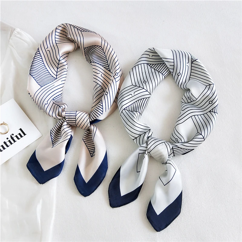 2021 Fashion Square Silk Scarf Geometric Stripes Print Bag Scarves Head Wraps for Women Bandana Neckerchief Female Hijab Summer
2021 Fashion Square Silk Scarf Geometric Stripes Print Bag Scarves Head Wraps for Women Bandana Neckerchief Female Hijab Summer