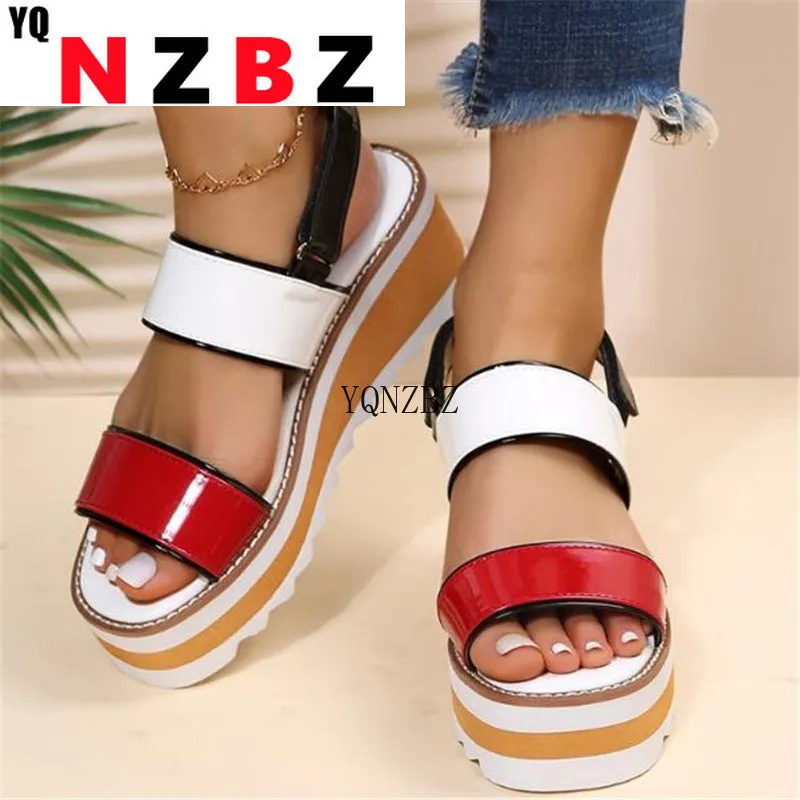 2022 Summer Outdoor Comfortable Beach Open Toe Sandals Fashion Retro Wedges Platform Casual Round Head Sandals Plus Size 35-43 
2022 Summer Outdoor Comfortable Beach Open Toe Sandals Fashion Retro Wedges Platform Casual Round Head Sandals Plus Size 35-43