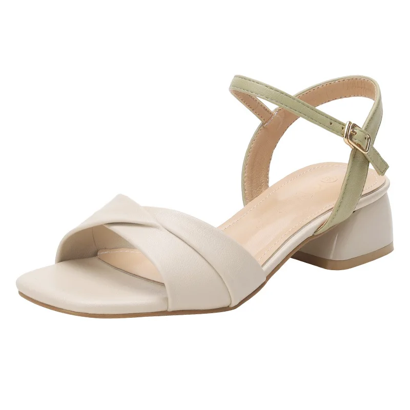 Open Toe 2021 Sandals Ladies Shoes Summer Women's Heels Suit Female Beige Buckle Strap Med Peep New Fashion Girls Black Comfort
Open Toe 2021 Sandals Ladies Shoes Summer Women's Heels Suit Female Beige Buckle Strap Med Peep New Fashion Girls Black Comfort